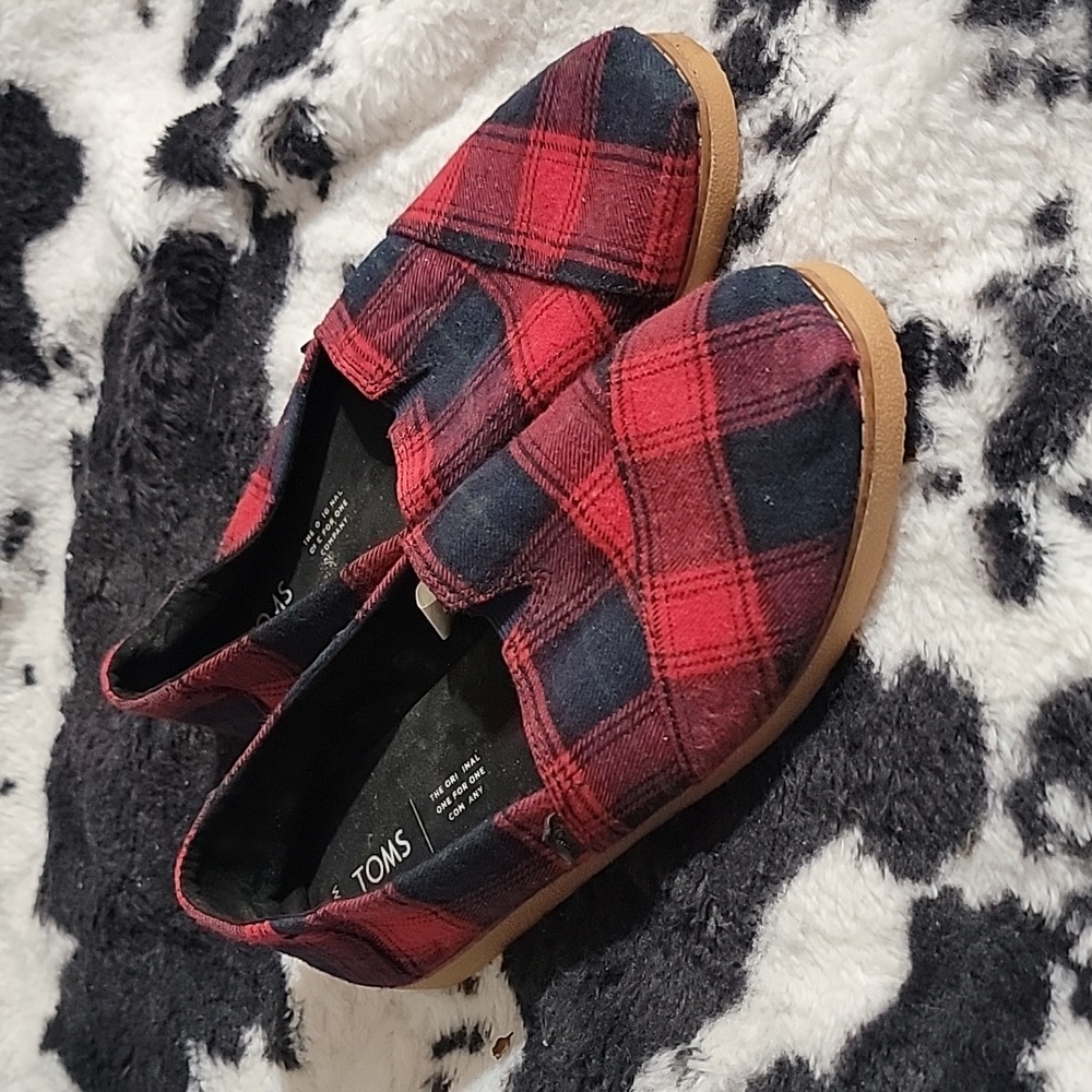 Toms Plaid Flats